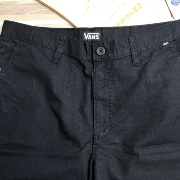 VANS Men’s Splitter-B Skate Shorts Black AUTHENTIC - Picture 3 of 6